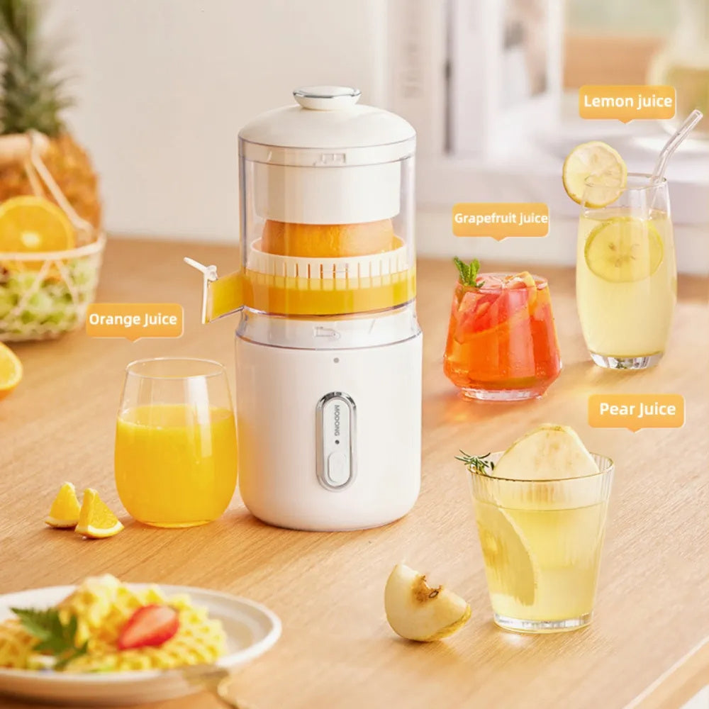 Multifunctional Wireless Electric Juicer Steel Orange Lemon USB Portable Mini Fruit Squeezer Pressure Juicer Kitchen